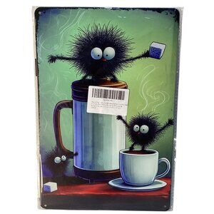 Morning Coffee Golden Era Distresses Metal Sign 8 X 12 New